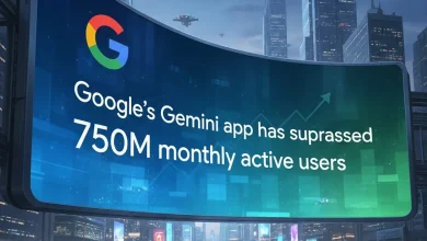 تطبيق جيميني من جوجل يتجاوز حاجز 750 مليون مستخدم نشط شهرياً