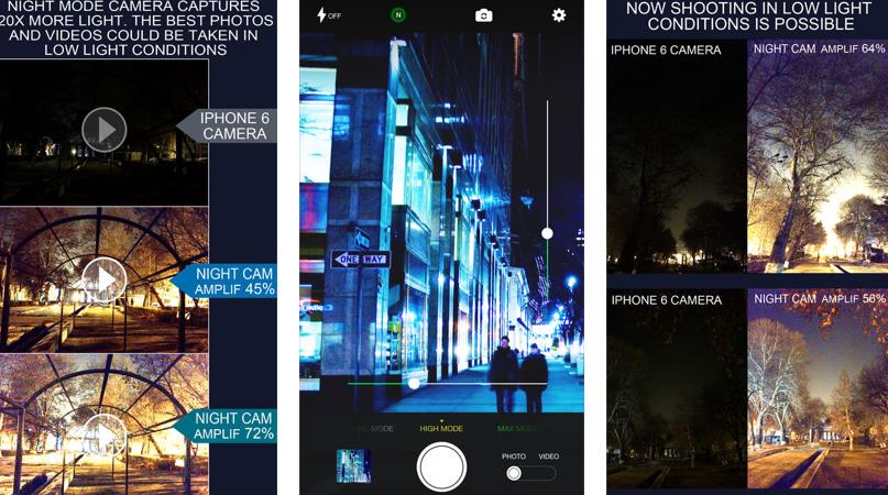 (وفّر 2 دولار) تطبيق Night Mode Camera متاح مجاناً الأن للايفون 5