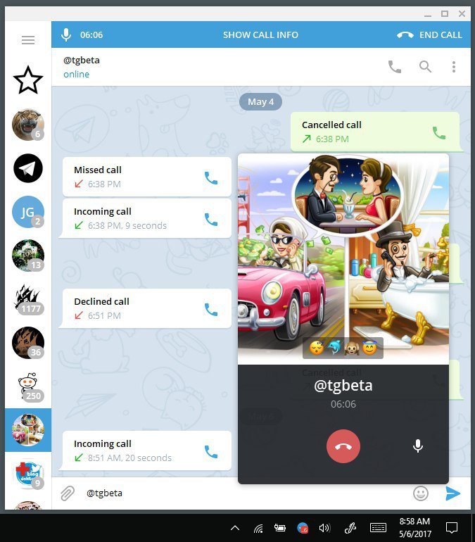 قريبا سيتاح لك اجراء مكالمات صوتية عبر نسخة تطبيق تليجرام على الويب 3