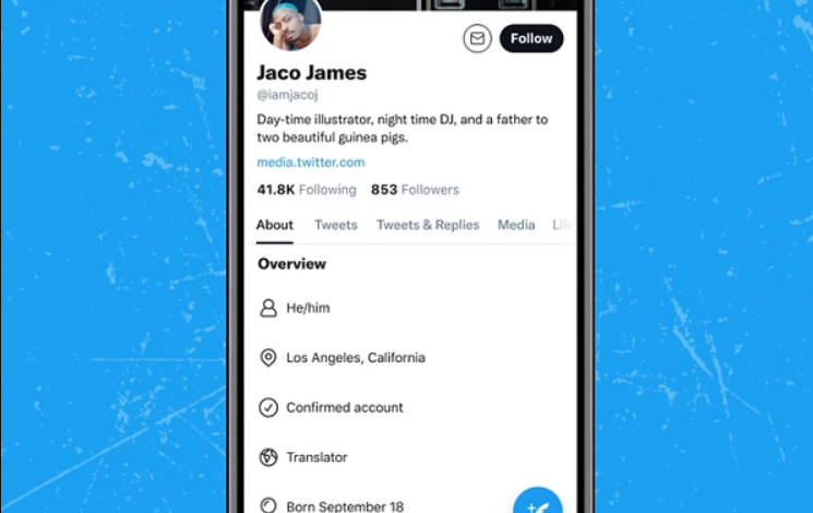تويتر تختبر إضافة مزيد من المعلومات في ملف تعريف المستخدم