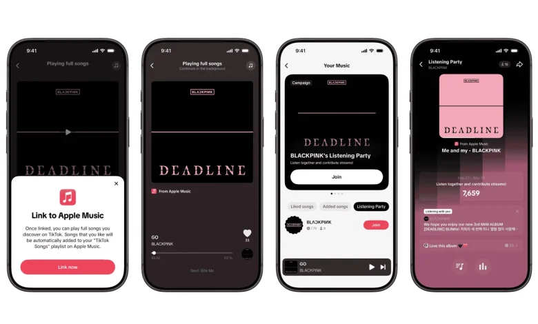 تيك توك وآبل ميوزك تدمجان تجربة اكتشاف واستماع الموسيقى في تطبيق واحد