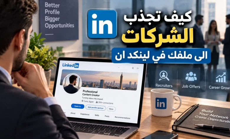 جذب الشركات على لينكد إن: كيف تجعل أصحاب العمل يجدونك؟
