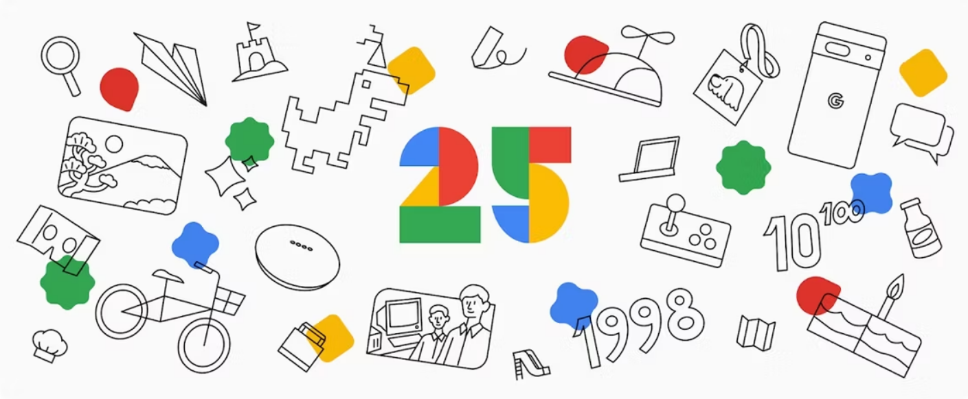 جوجل تحتفل بعيدها الـ 25