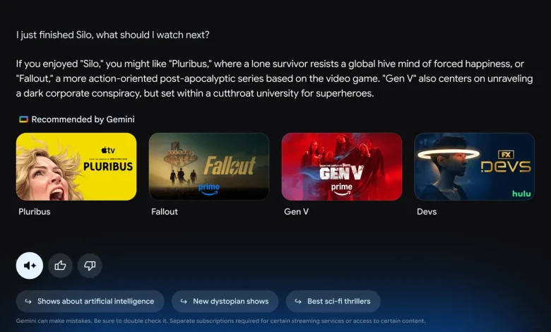 جوجل تستعرض ميزات Gemini الجديدة للتلفاز في 2026