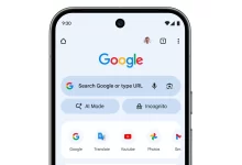 جوجل تضيف زر AI Mode في متصفح كروم للهواتف
