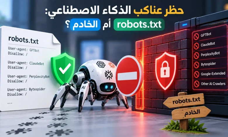 حظر عناكب الذكاء الاصطناعي: robots.txt أم الخادم؟