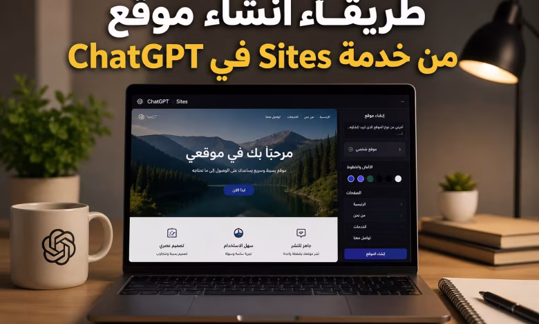 خدمة Sites في ChatGPT: طريقة إنشاء موقع خطوة بخطوة