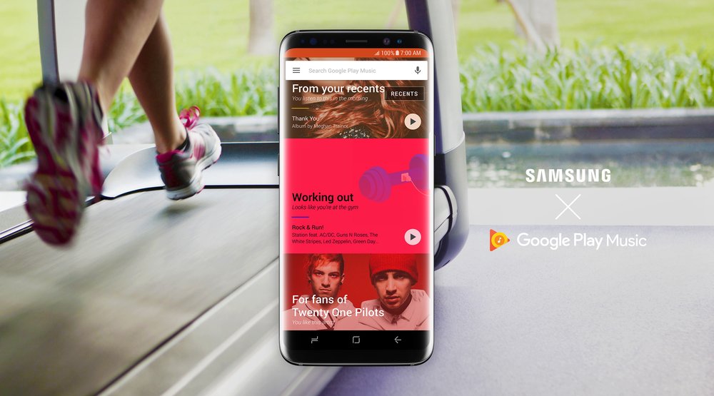 سامسونج تقرر الاستعانة بتطبيق جوجل للموسيقى افتراضيا على هواتفها القادمة 7