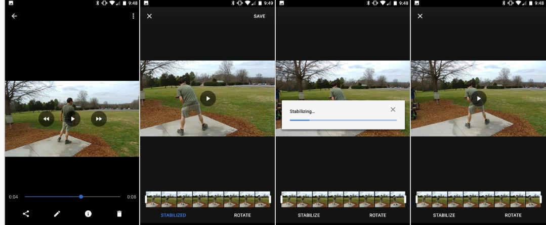 تطبيق جوجل للصور الان يدعم (مثبت) الفيديو 3