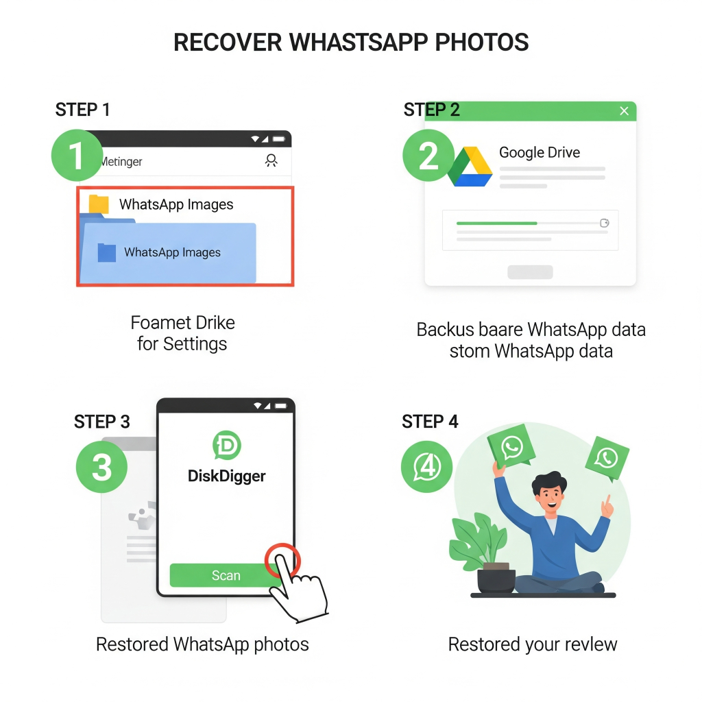 كيفية استعادة الصور المحذوفة على واتساب للأندرويد 2