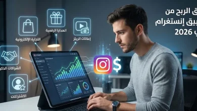 طرق الربح من تطبيق إنستغرام في 2026