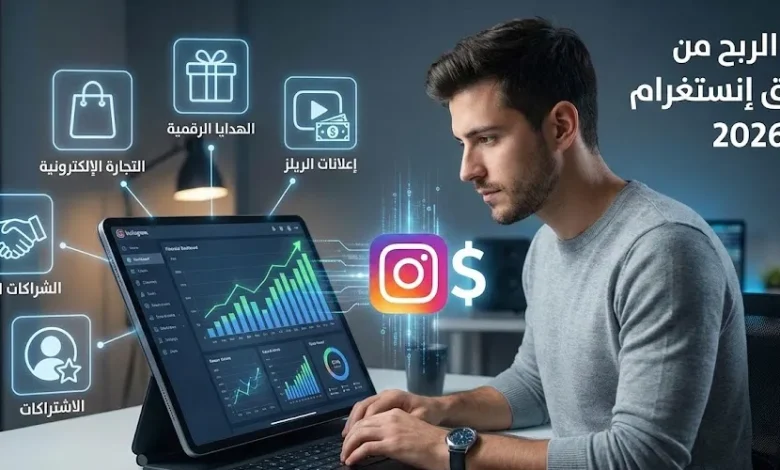 طرق الربح من تطبيق إنستغرام في 2026