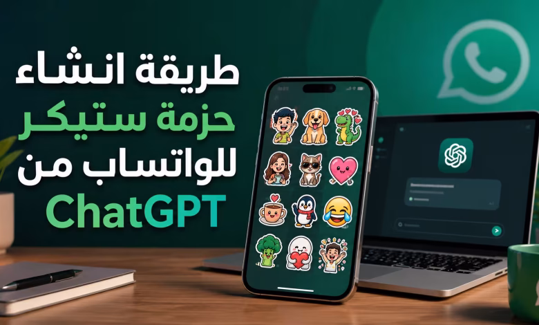 طريقة إنشاء حزمة ستيكر للواتساب من ChatGPT خطوة بخطوة
