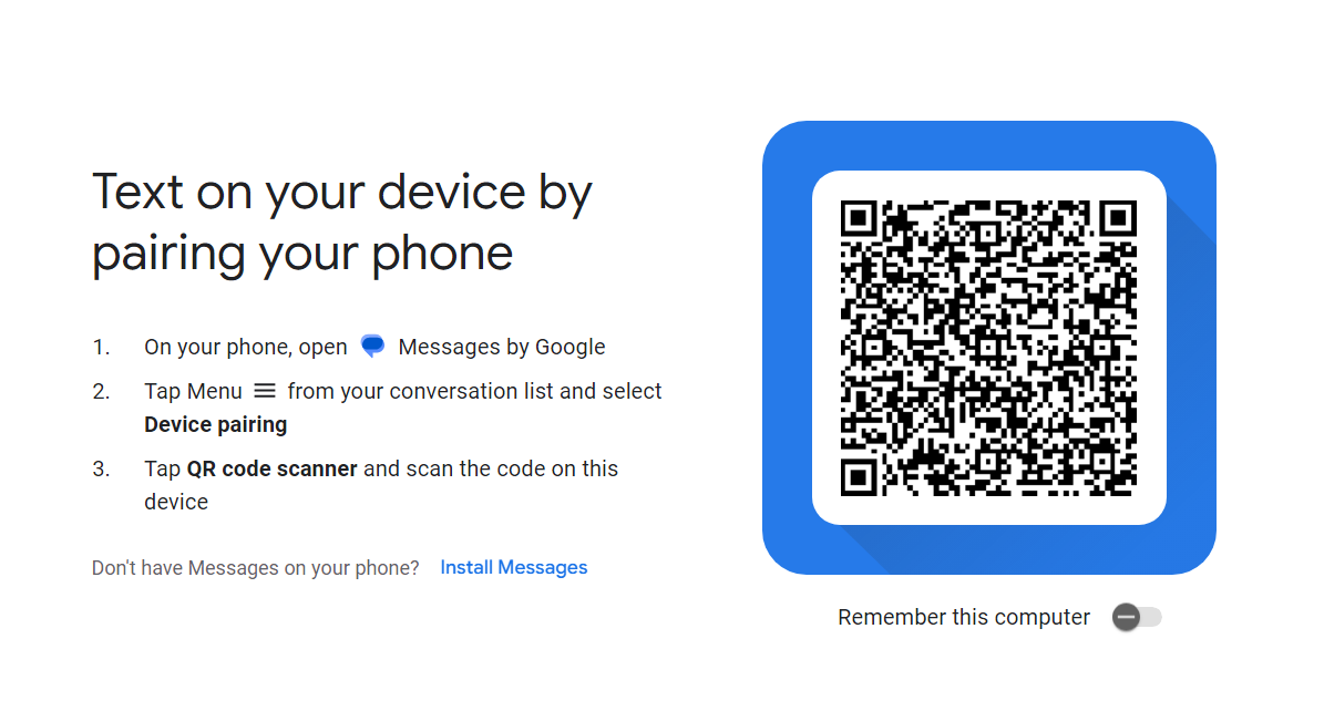 كيف تستخدم رسائل جوجل من الويب - شرح بالصور 1