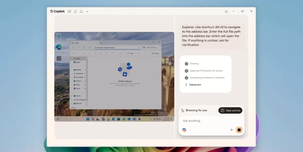كوبايلوت على ويندوز يستطيع الآن العمل على ملفاتك المحلية في الخلفية 2