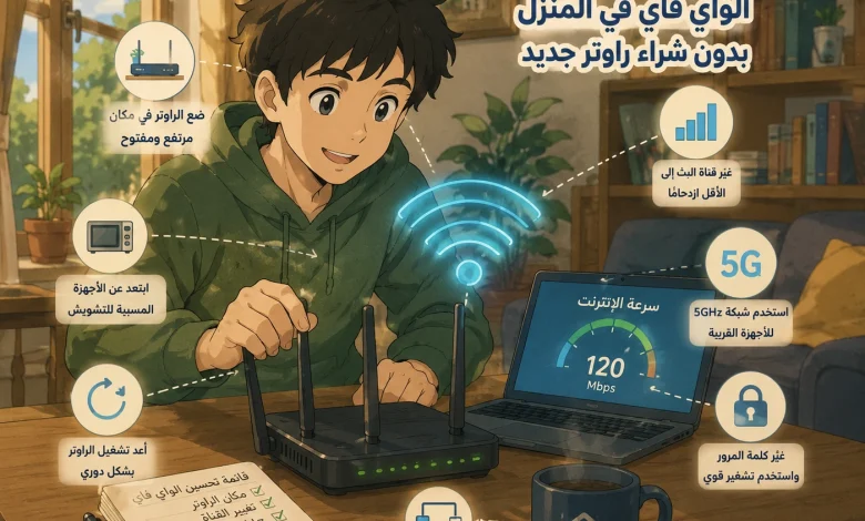 كيف تسرّع الواي فاي في المنزل بدون شراء راوتر جديد