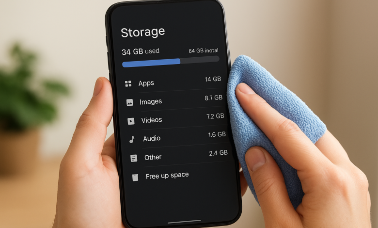 كيف تنظّف ذاكرة هاتفك بدون حذف ملفات مهمة