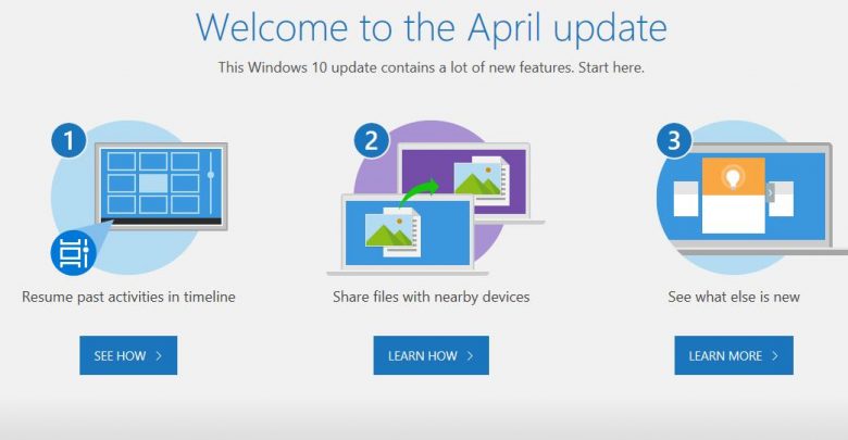 مايكروسوفت تقرر اطلاق اسم (April update) على تحديث الويندوز 10 القادم