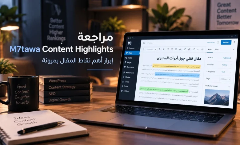 مراجعة M7tawa Content Highlights: إبراز أهم نقاط المقال بمرونة