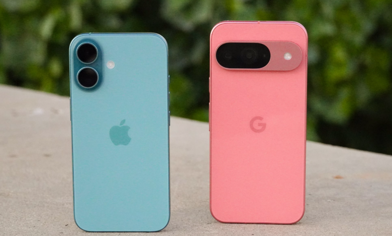 مقارنة بين Google Pixel 9 و iPhone 16