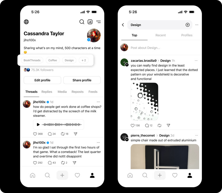تطبيق Threads يختبر مزايا جديدة 5