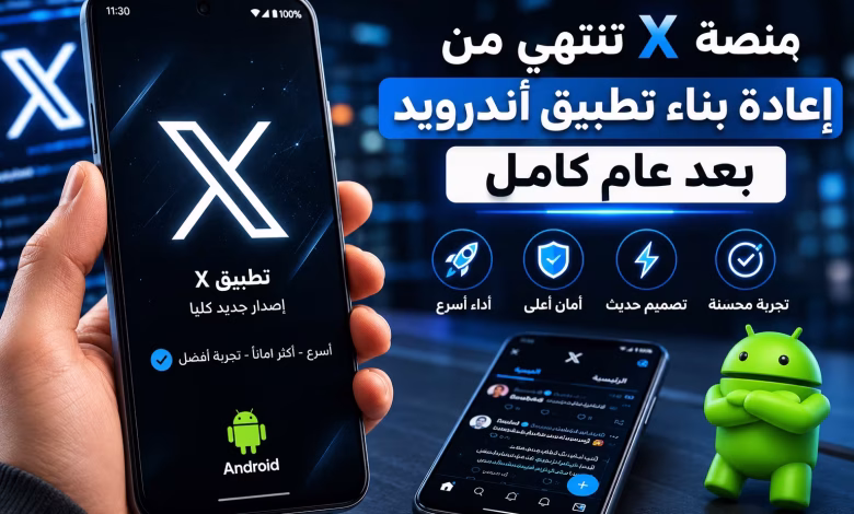 منصة X تنتهي من إعادة بناء تطبيق أندرويد بعد عام كامل
