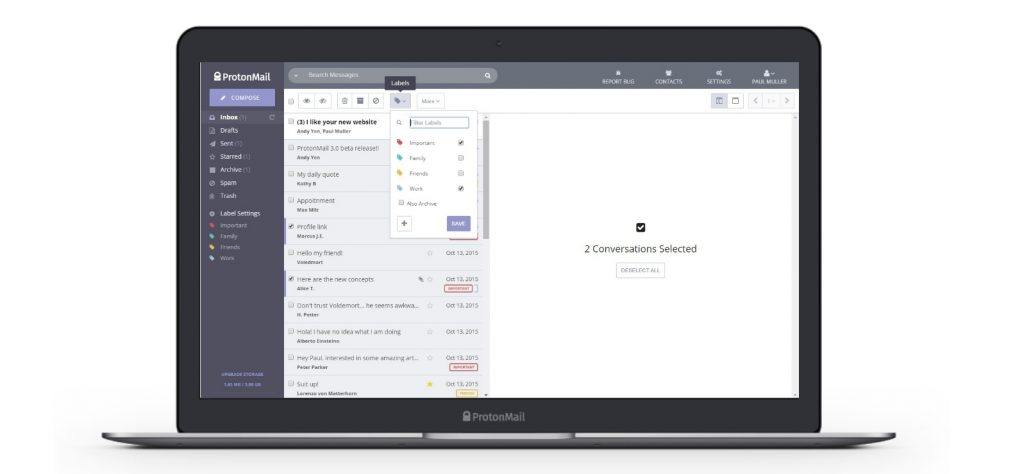 هواوي تبحث اضافة تطبيق البريد (ProtonMail) الى هواتفها القادمة عوضاً عن جيميل