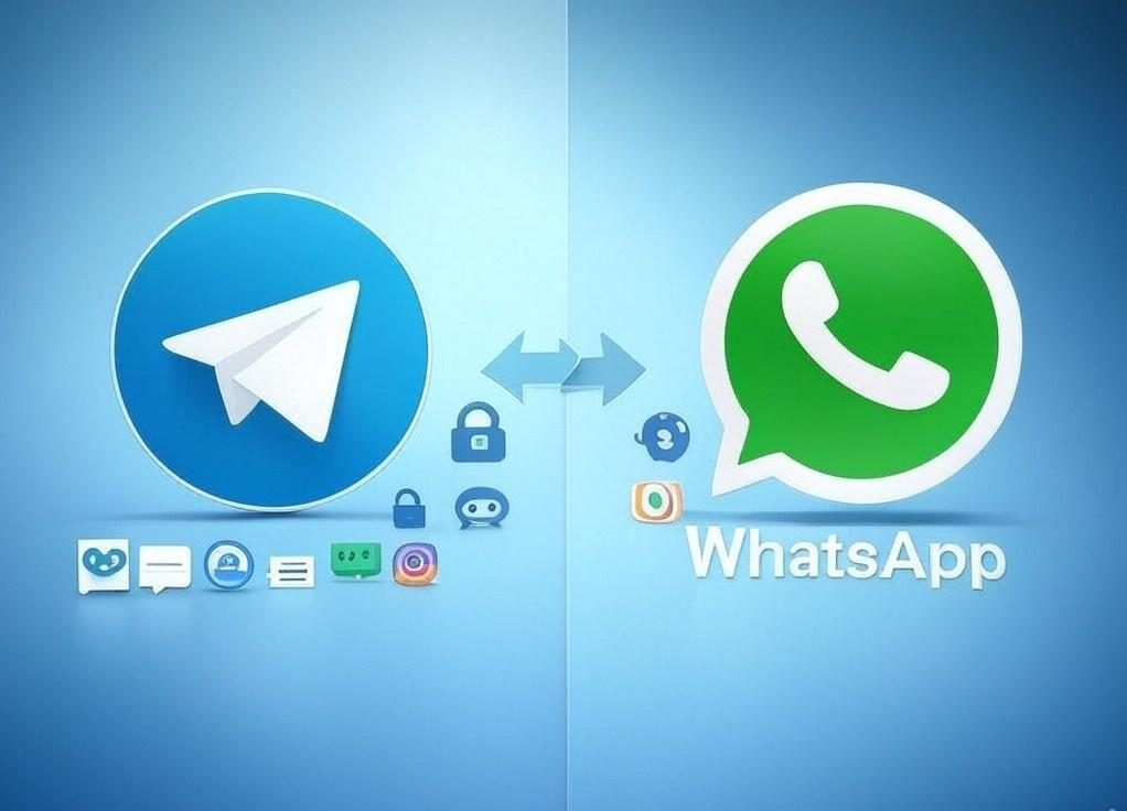 الفرق بين تطبيقي واتساب وتليجرام 4